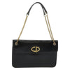 Dior Chain Shoulder Bag – Black Leather Gold