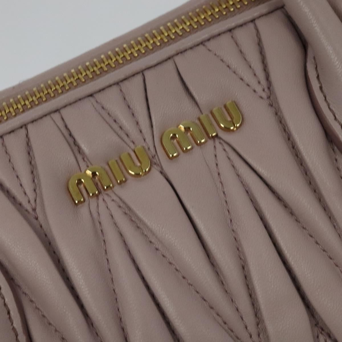 Miu Miu Matelasse Bag – Pink Leather