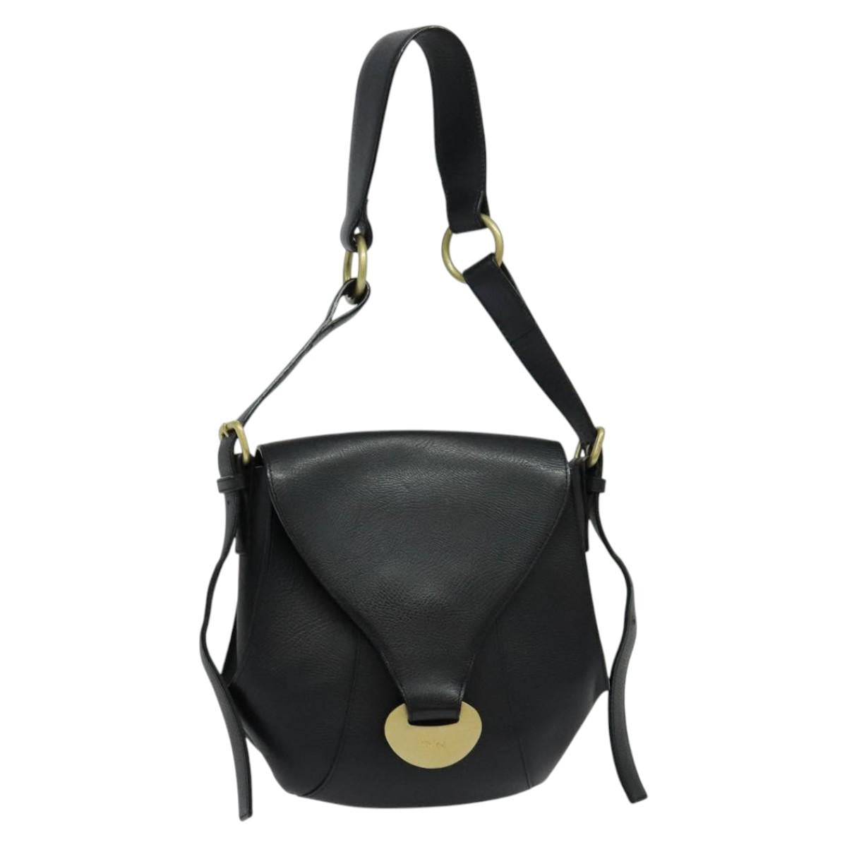 Chloe Shoulder Bag - Black Leather