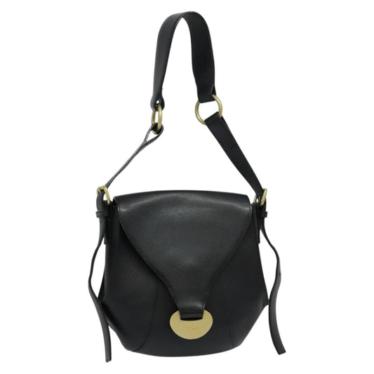 Chloe Shoulder Bag - Black Leather
