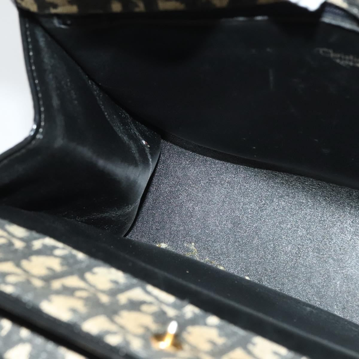 Dior Trotter Canvas Shoulder Bag – Black & Gold