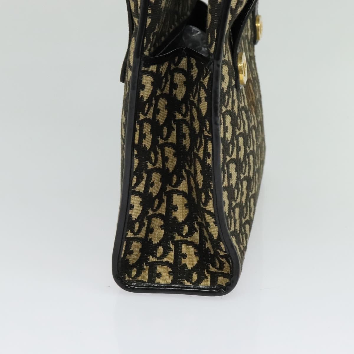 Dior Trotter Canvas Shoulder Bag – Black & Gold