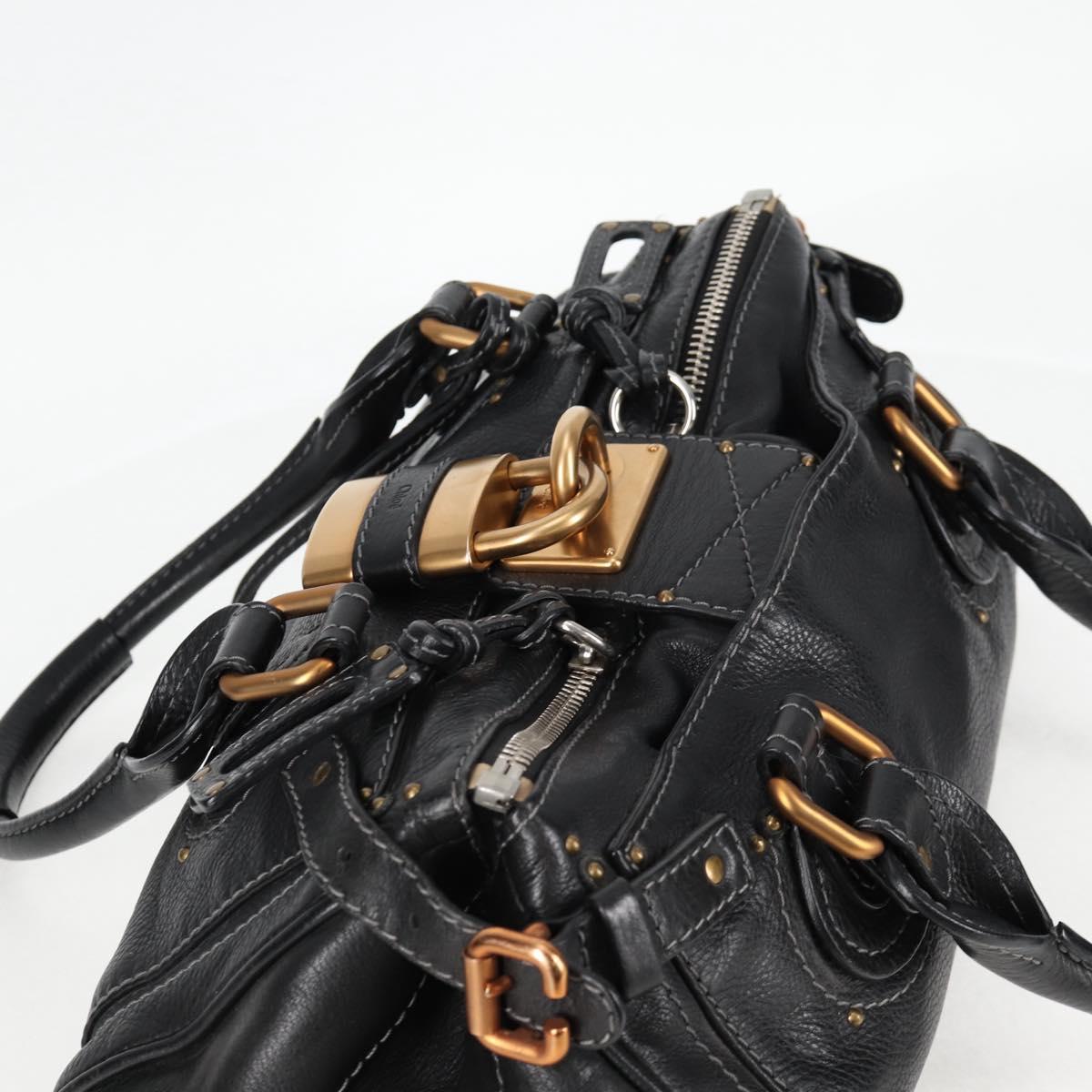 Chloe Paddington Bag - Black Leather