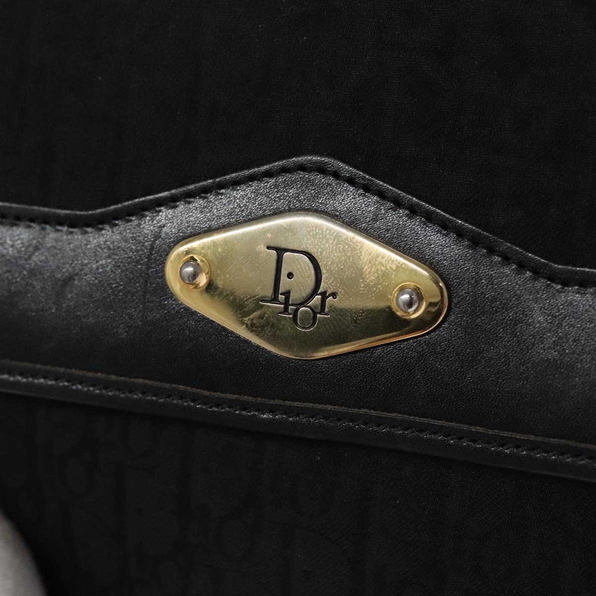 Christian Dior Trotter Canvas Chain Shoulder Bag – Black & Gold