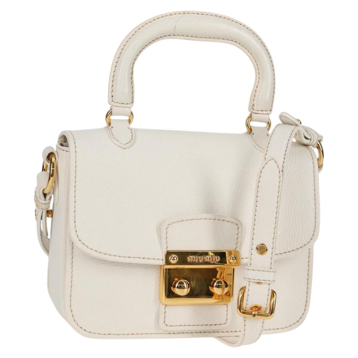 Miu Miu Bag – White Leather