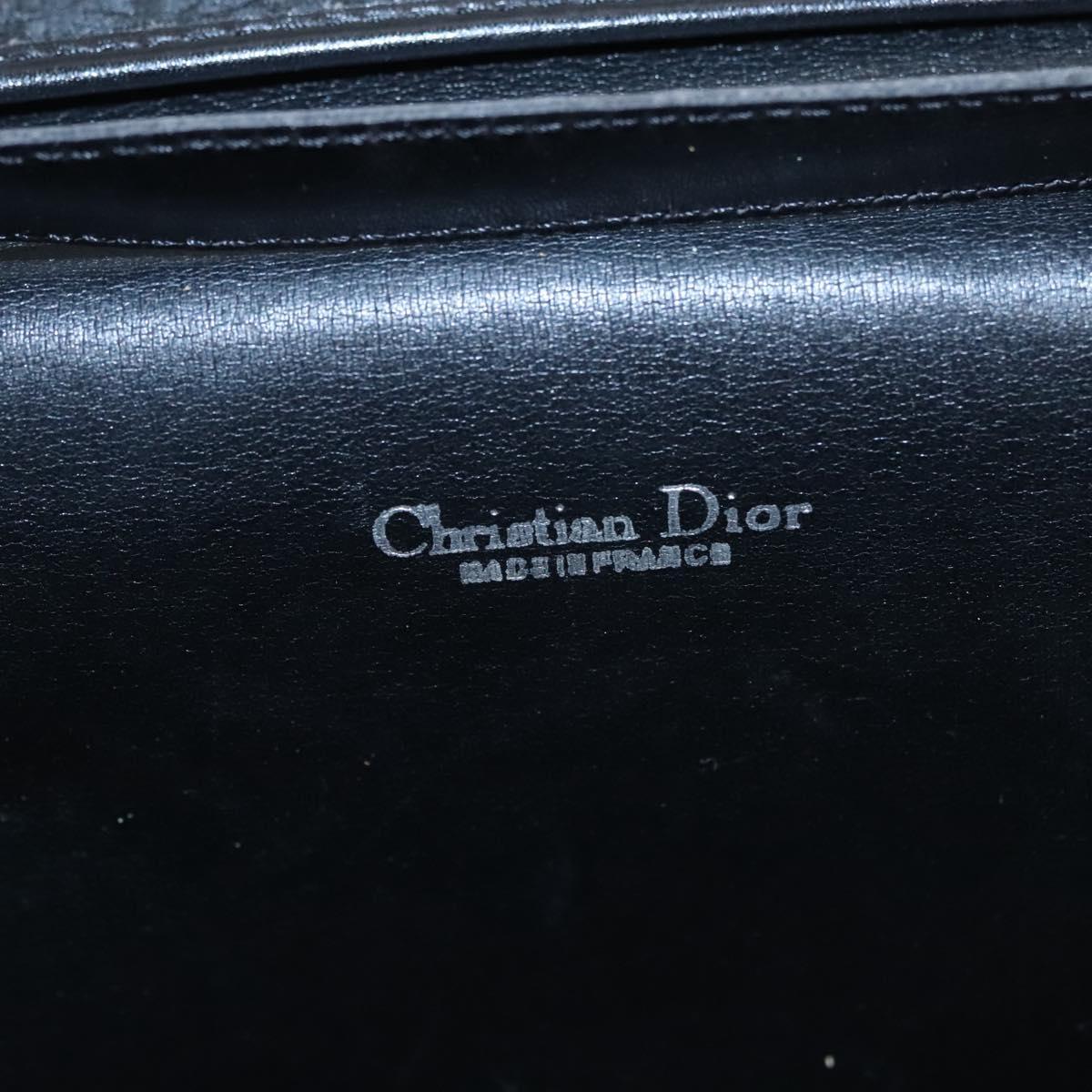 Christian Dior Trotter Canvas Chain Shoulder Bag – Black & Gold