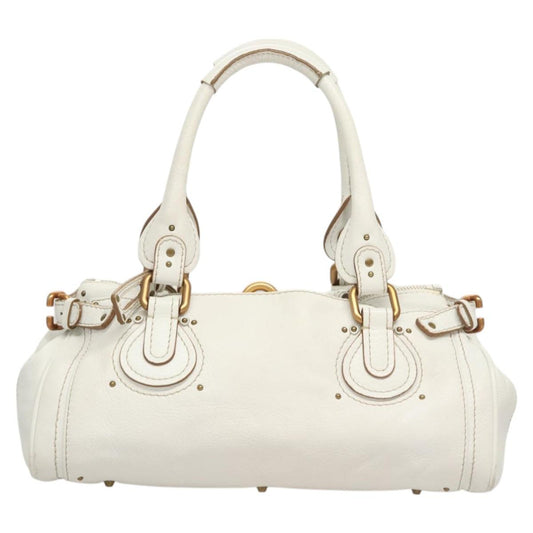 Chloe Paddington Bag - White Leather
