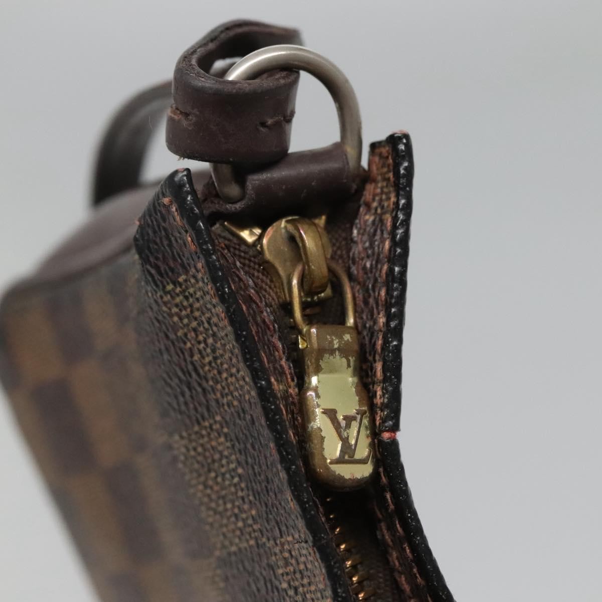 Louis Vuitton Pochette Accessoires – Damier Ebene Bag – Brun