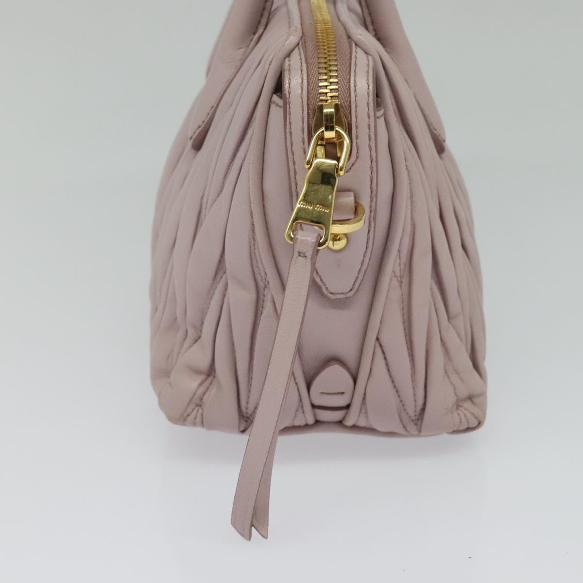 Miu Miu Matelasse Bag – Pink Leather