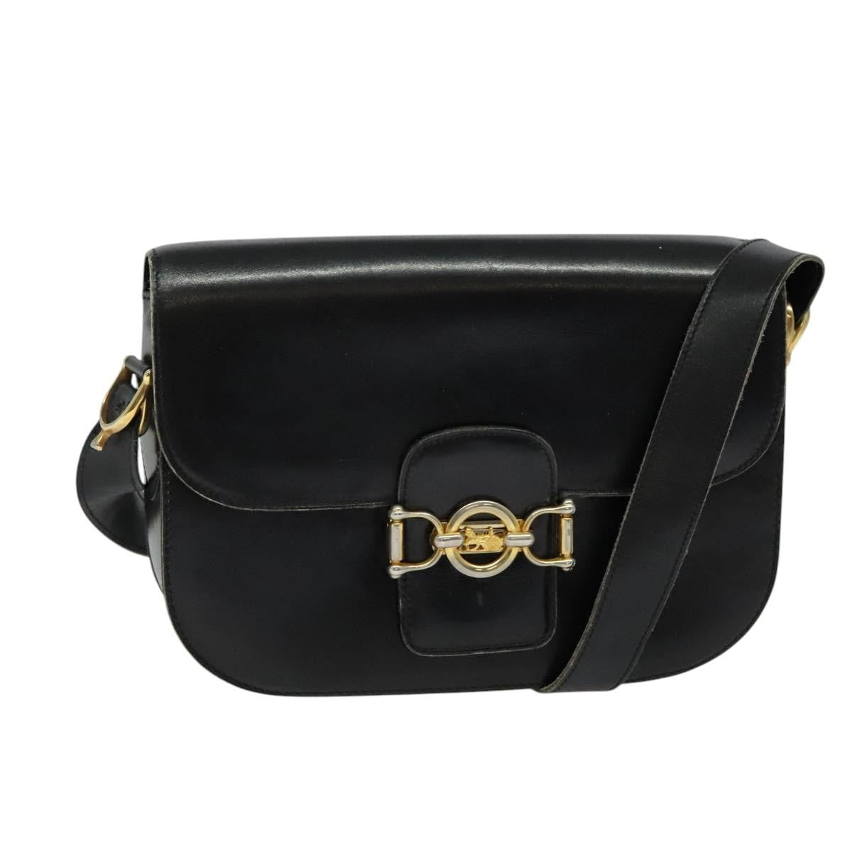 Celine Shoulder Bag – Black Leather