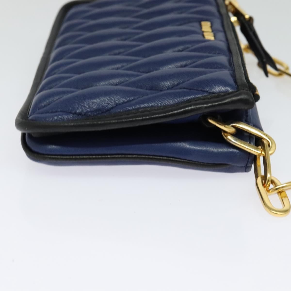 Miu Miu Chain Bag – Blue Leather