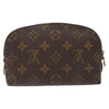 Louis Vuitton Monogram Cosmetic Pouch Canvas Brun