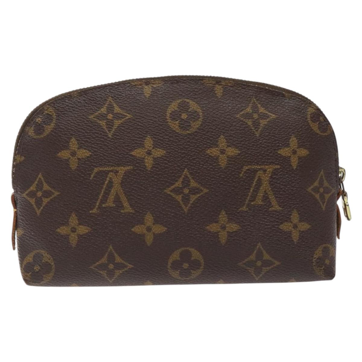 Louis Vuitton Monogram Cosmetic Pouch Canvas Brun