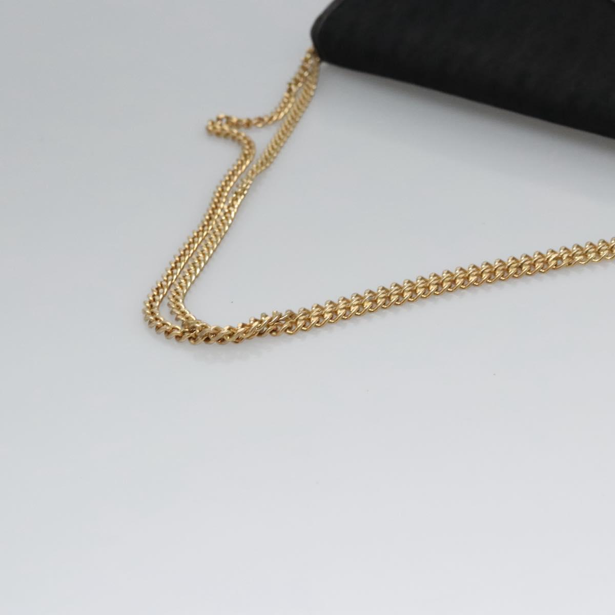Christian Dior Trotter Canvas Chain Shoulder Bag – Black & Gold