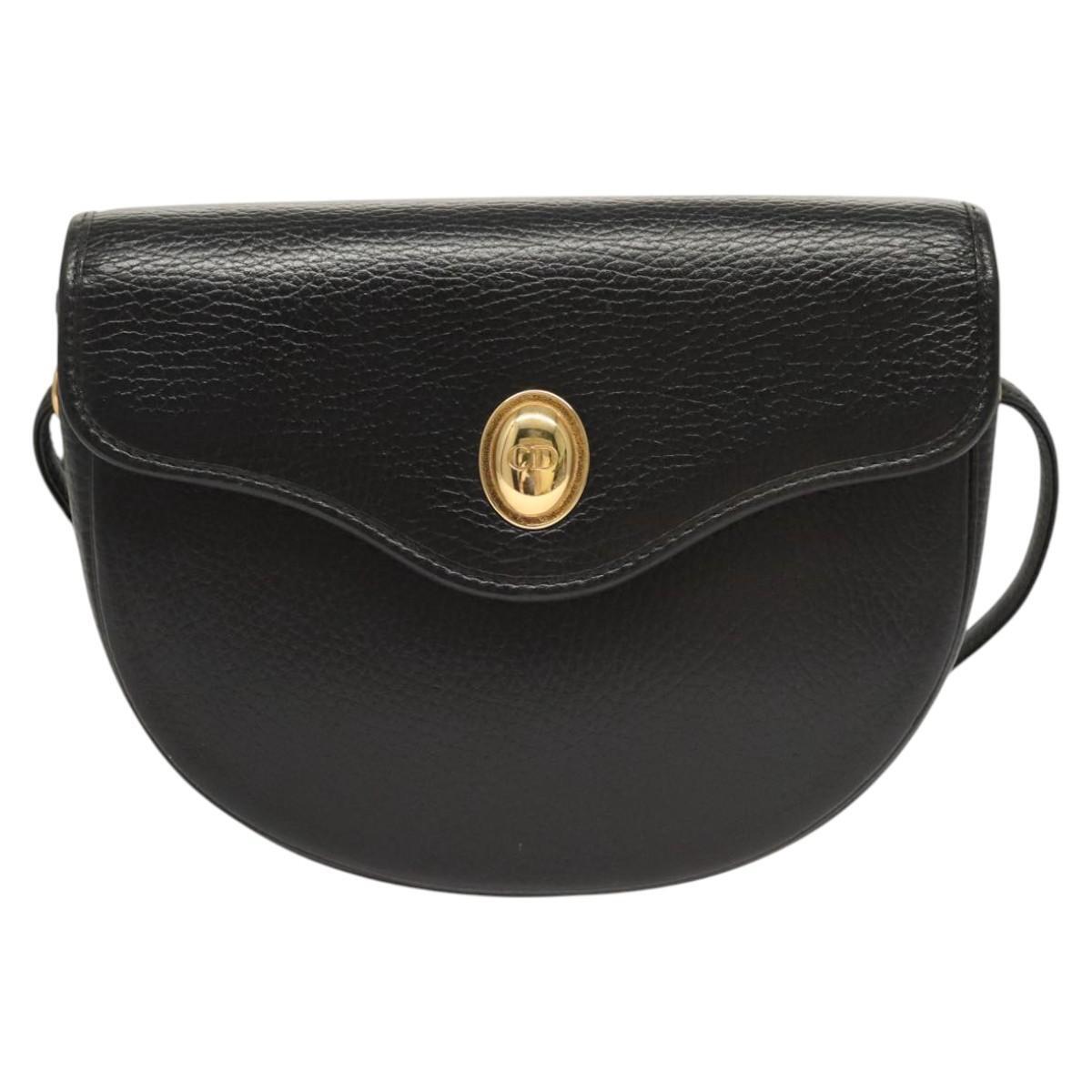 Dior Shoulder Bag – Black Leather