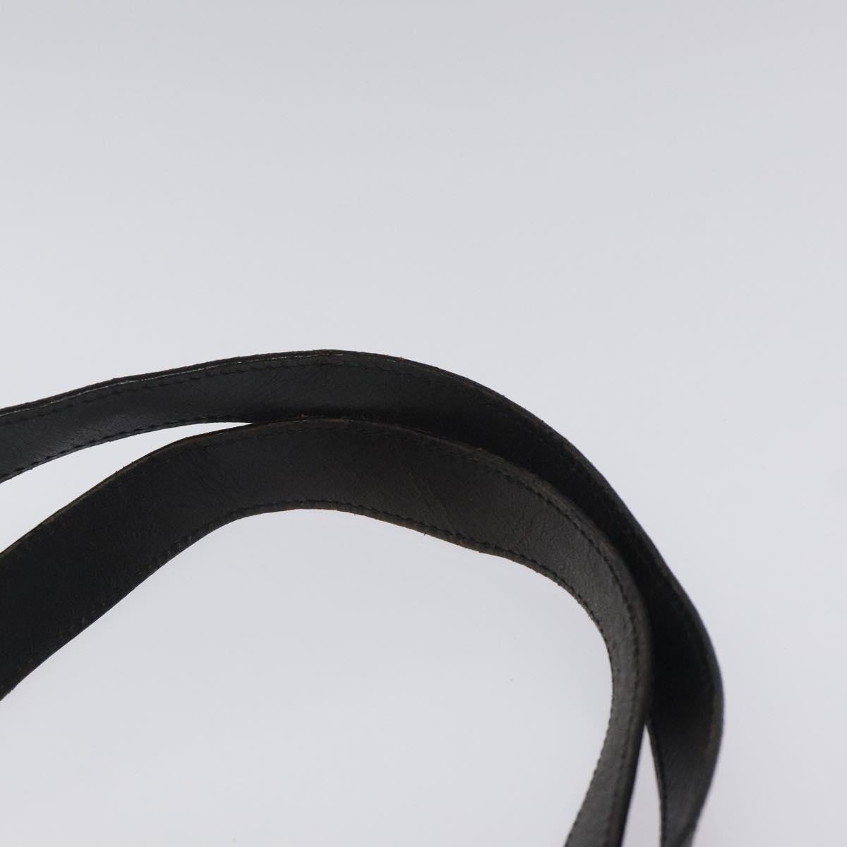 Celine Macadam Canvas Shoulder Bag – Black PVC Leather