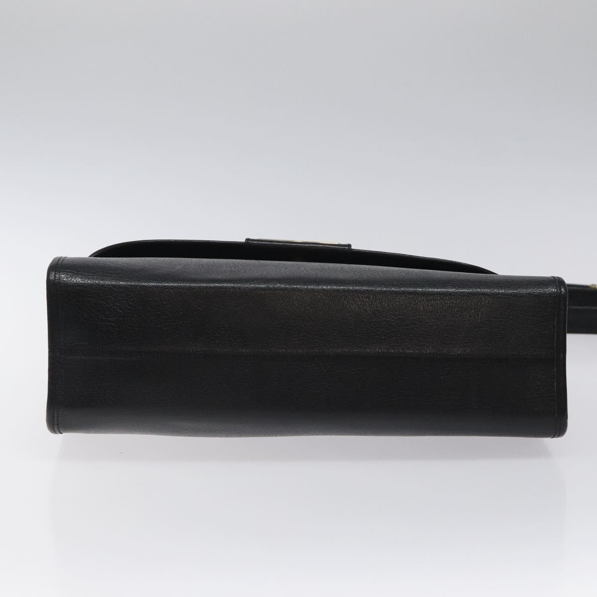 Dior Christian Shoulder Bag – Svart Lær Gull