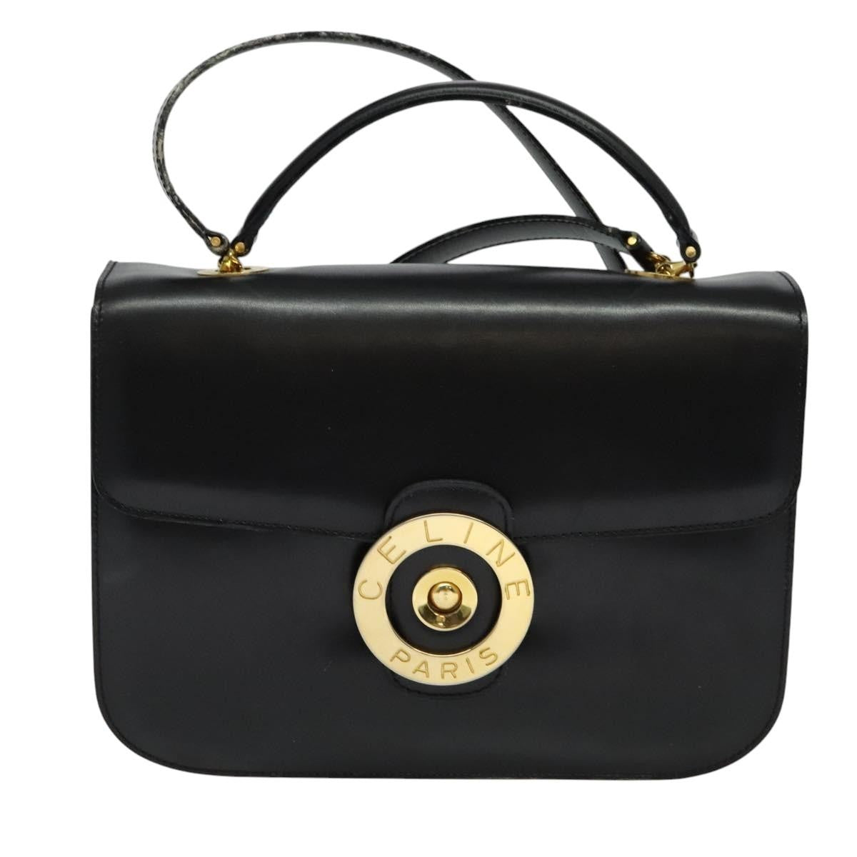 Celine Bag – Black Leather Gold
