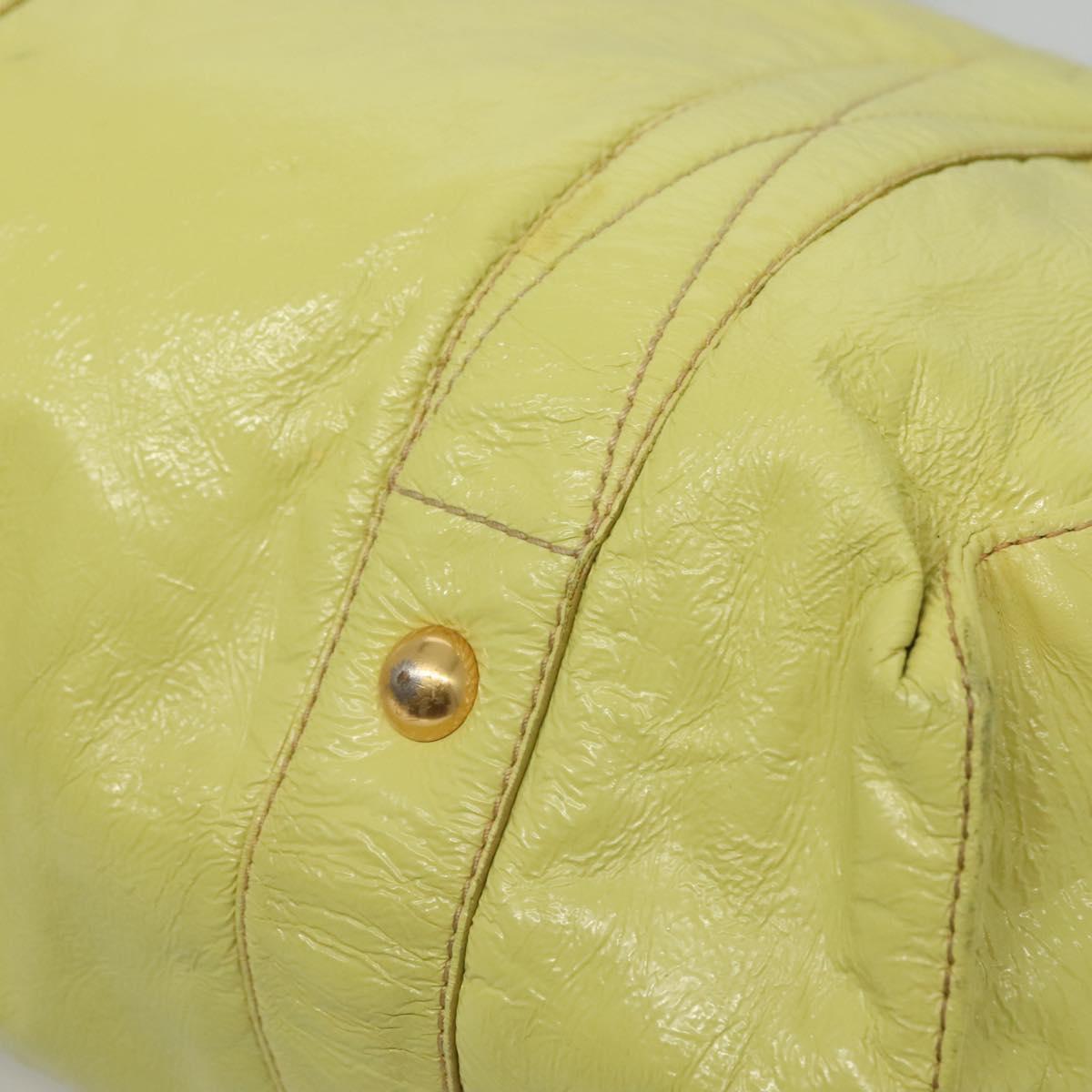 Miu Miu Tote Bag – Grønn Patent Leather-Gull