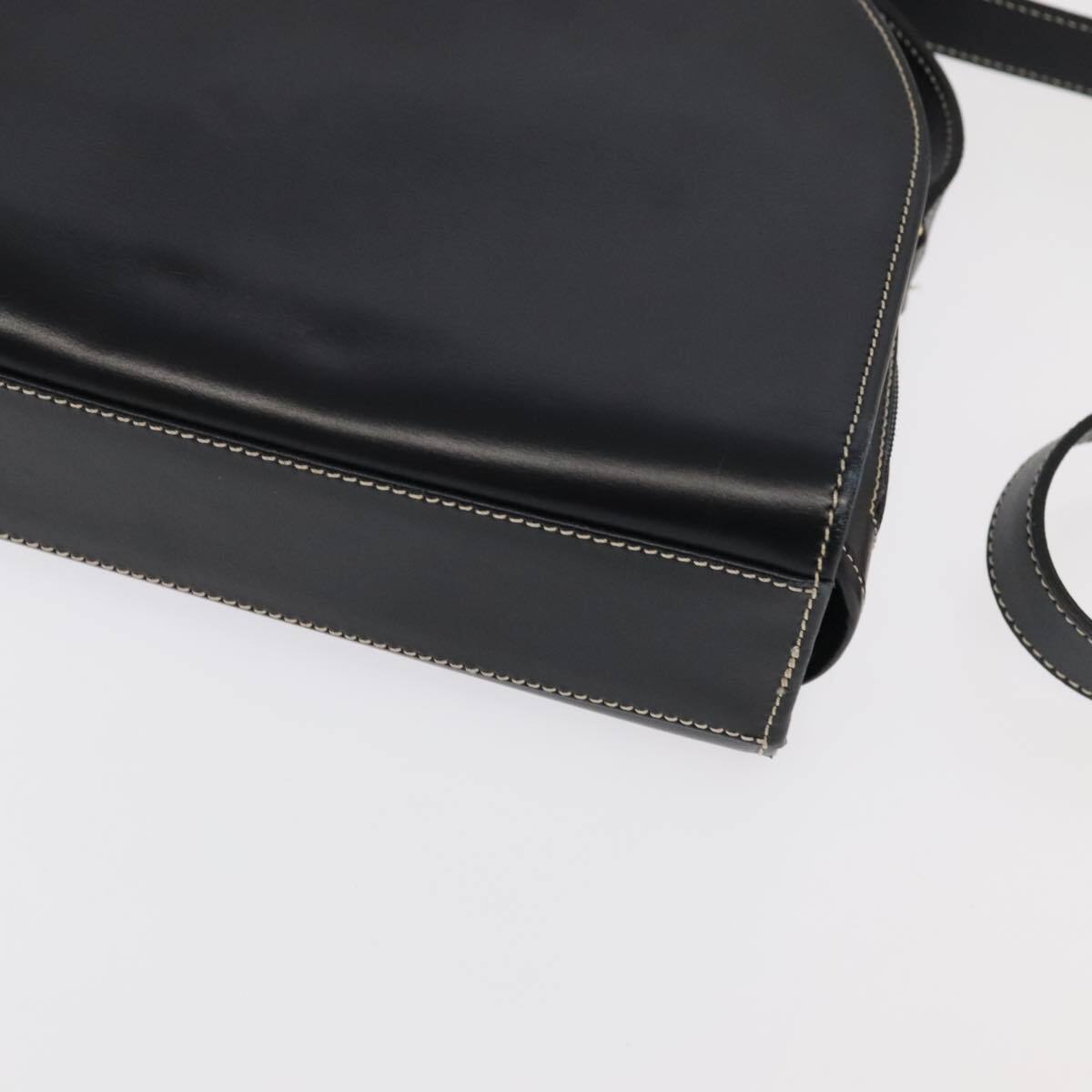 Dior Christian Shoulder Bag – Black Leather Gold