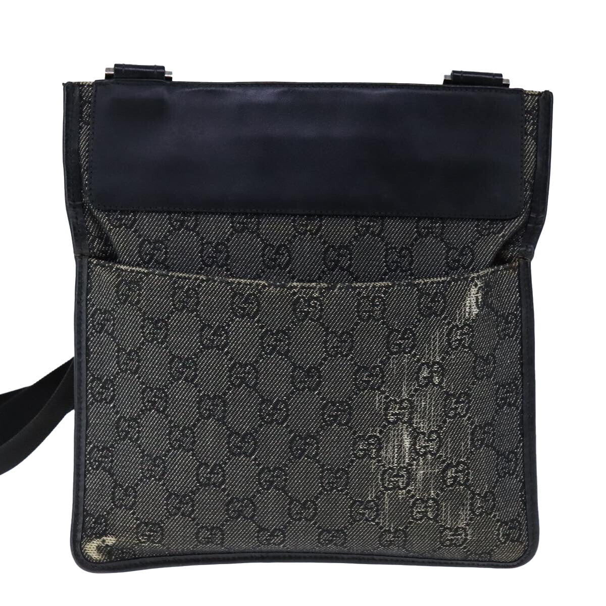 Gucci GG Canvas Shoulder Bag – Black