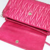 Miu Miu Matelasse Shoulder Bag – Pink Leather