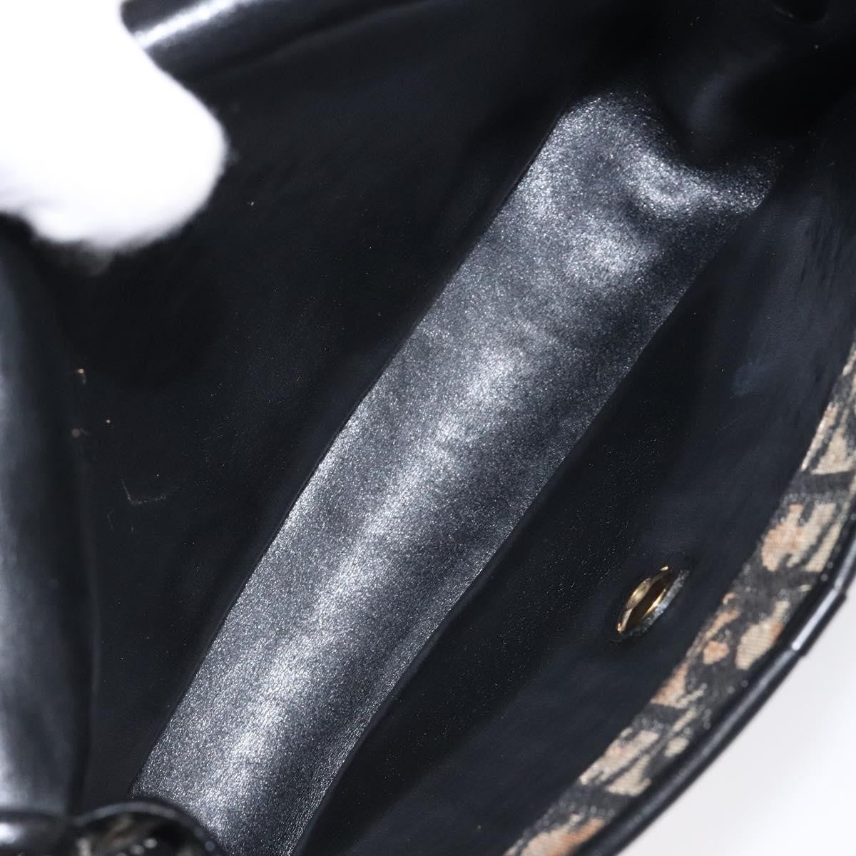 Dior Trotter Canvas Shoulder Bag – Black & Gold