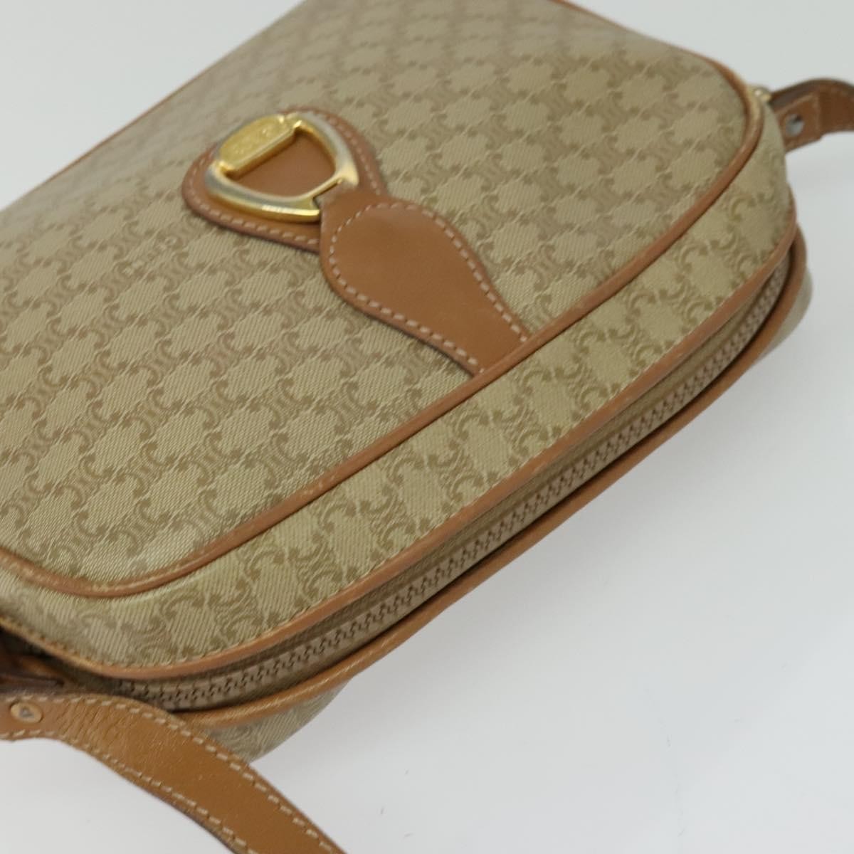 Celine Macadam Canvas Shoulder Bag – Beige Gold