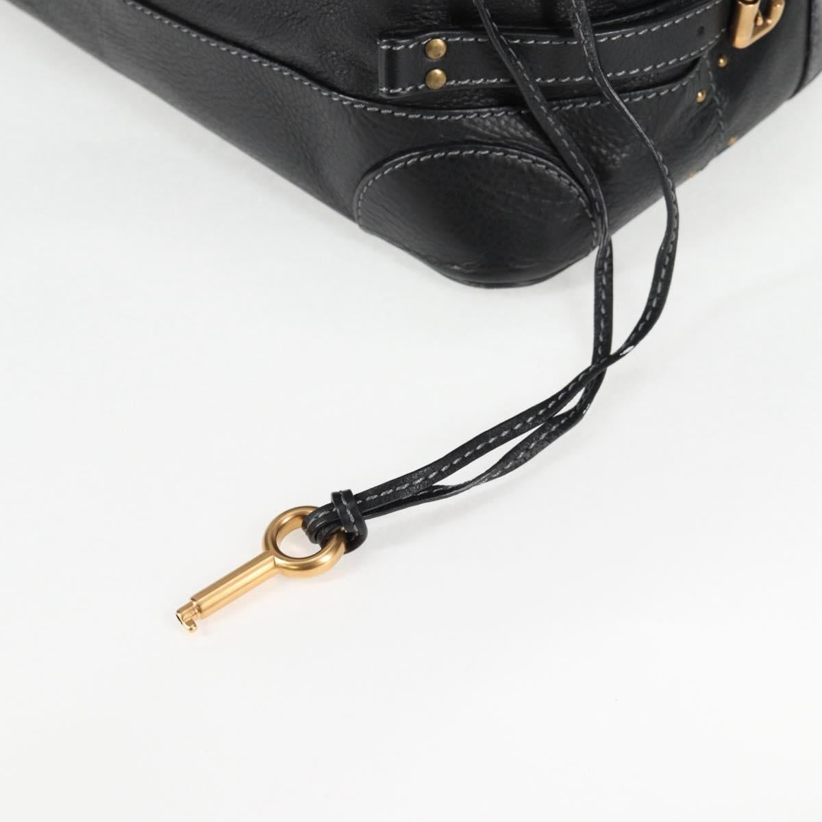 Chloe Paddington Bag - Black Leather