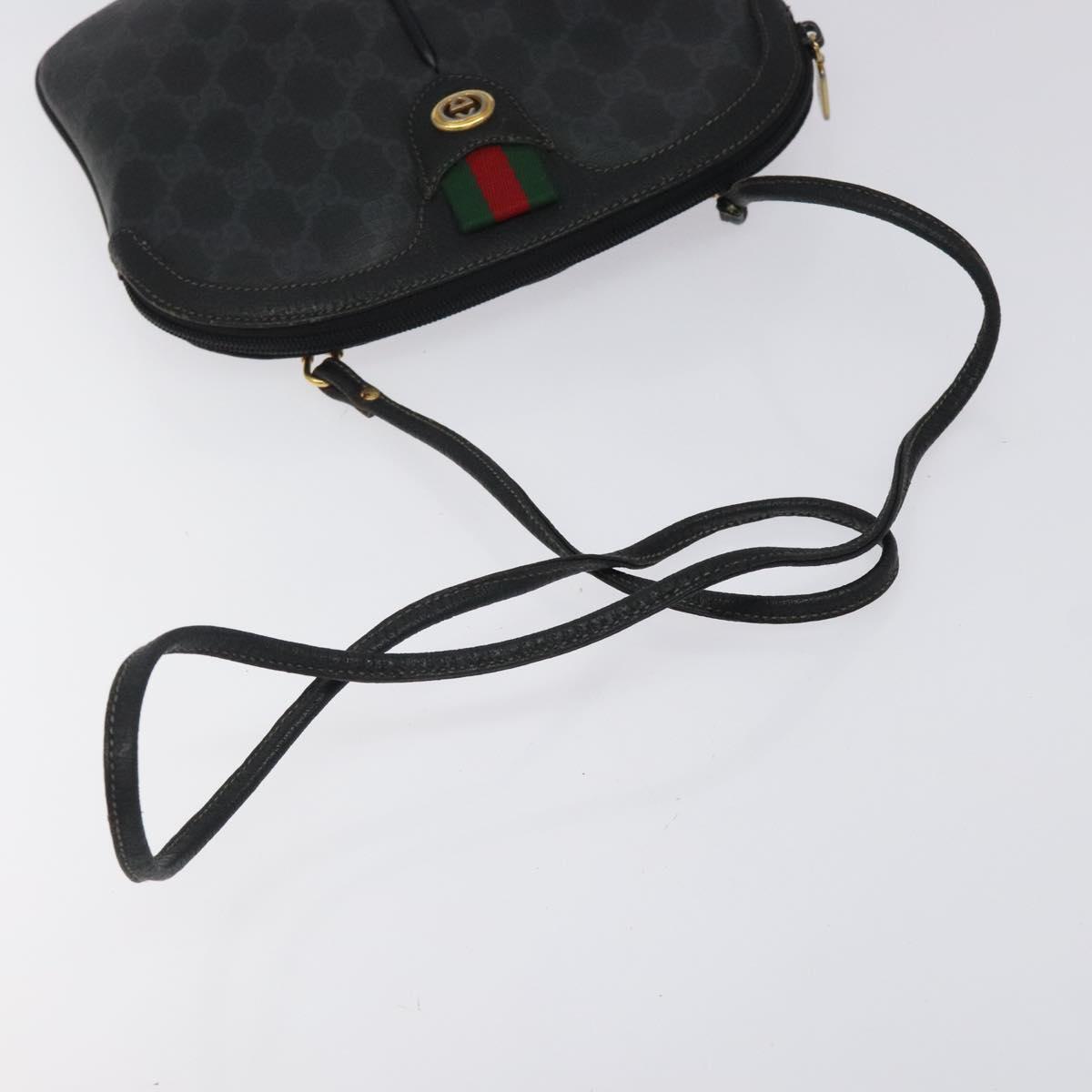 Gucci GG Supreme Web Sherry Line Bag – Black PVC Gold