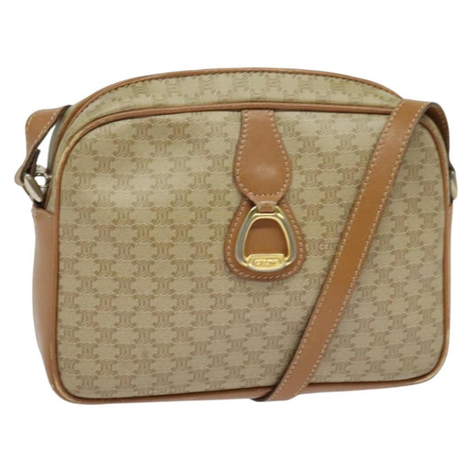 Celine Macadam Canvas Shoulder Bag – Beige Gold