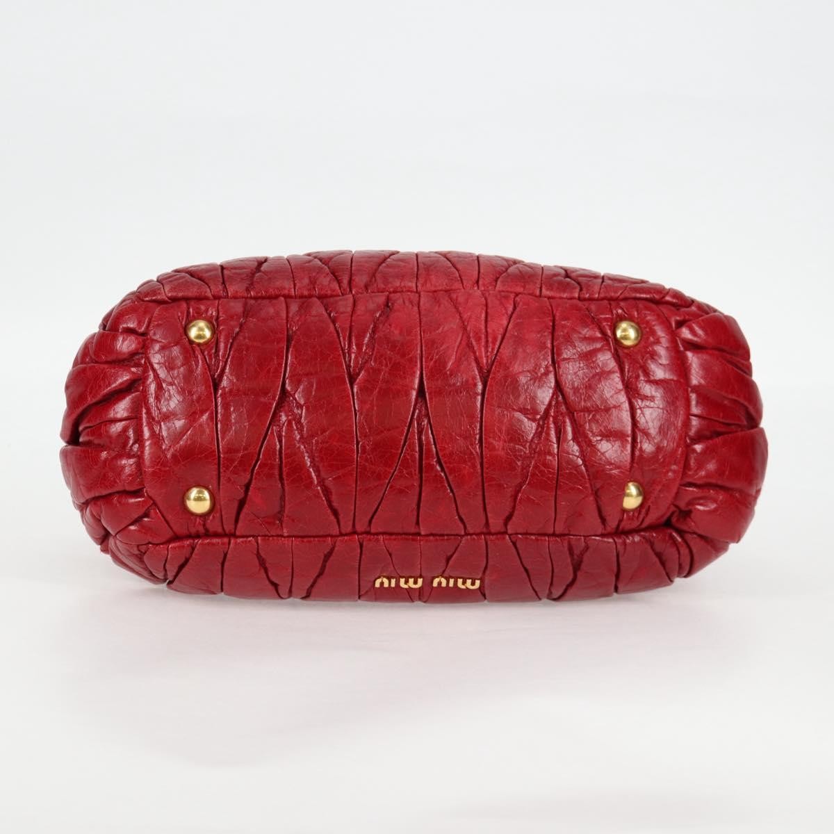Miu Miu Matelasse Bag – Rød Leather