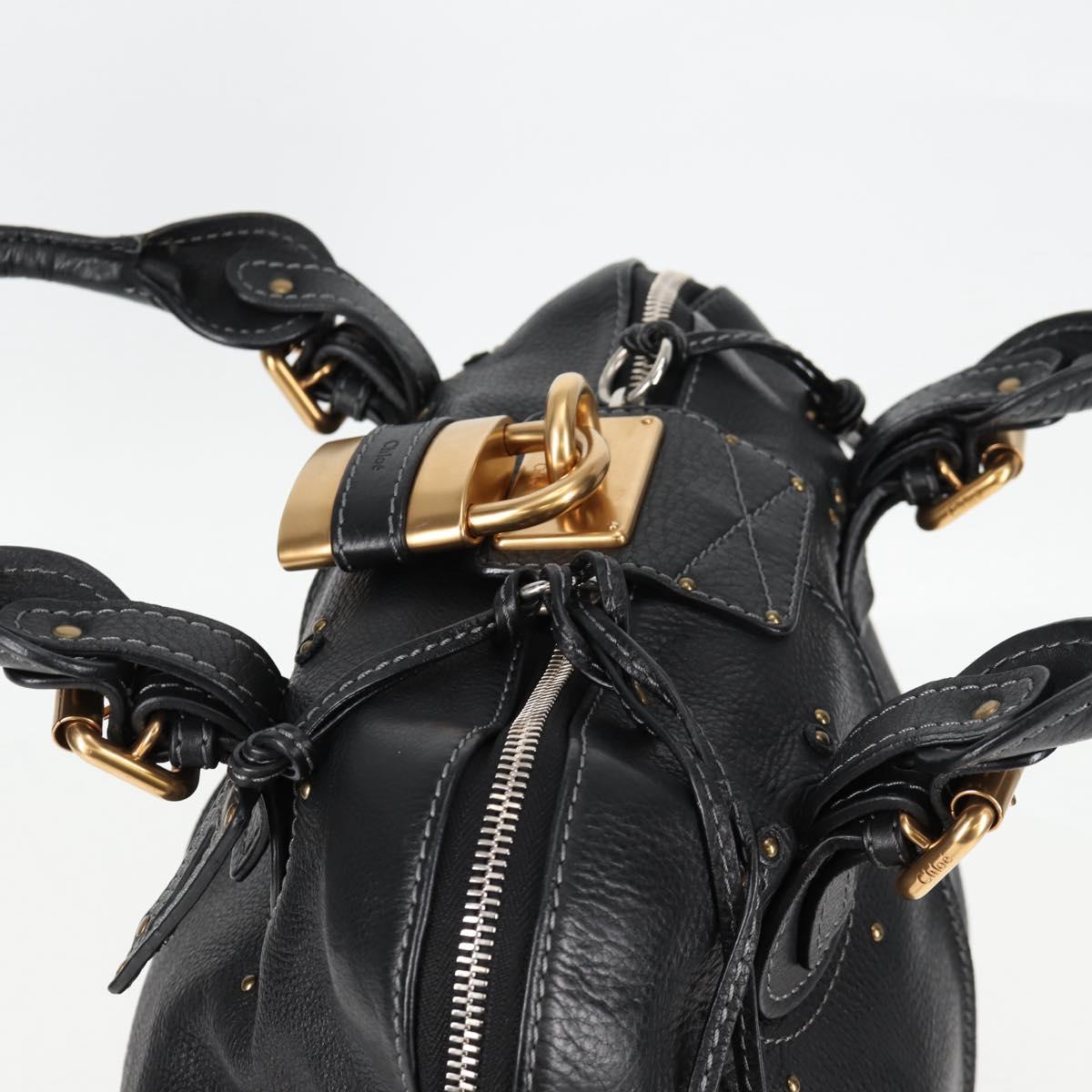 Chloe Paddington Bag - Black Leather