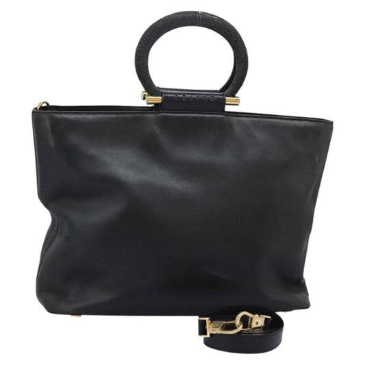 Celine Bag – Black Leather Gold