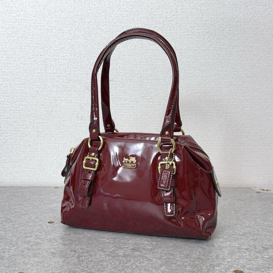 COACH BAG RED LEATHER