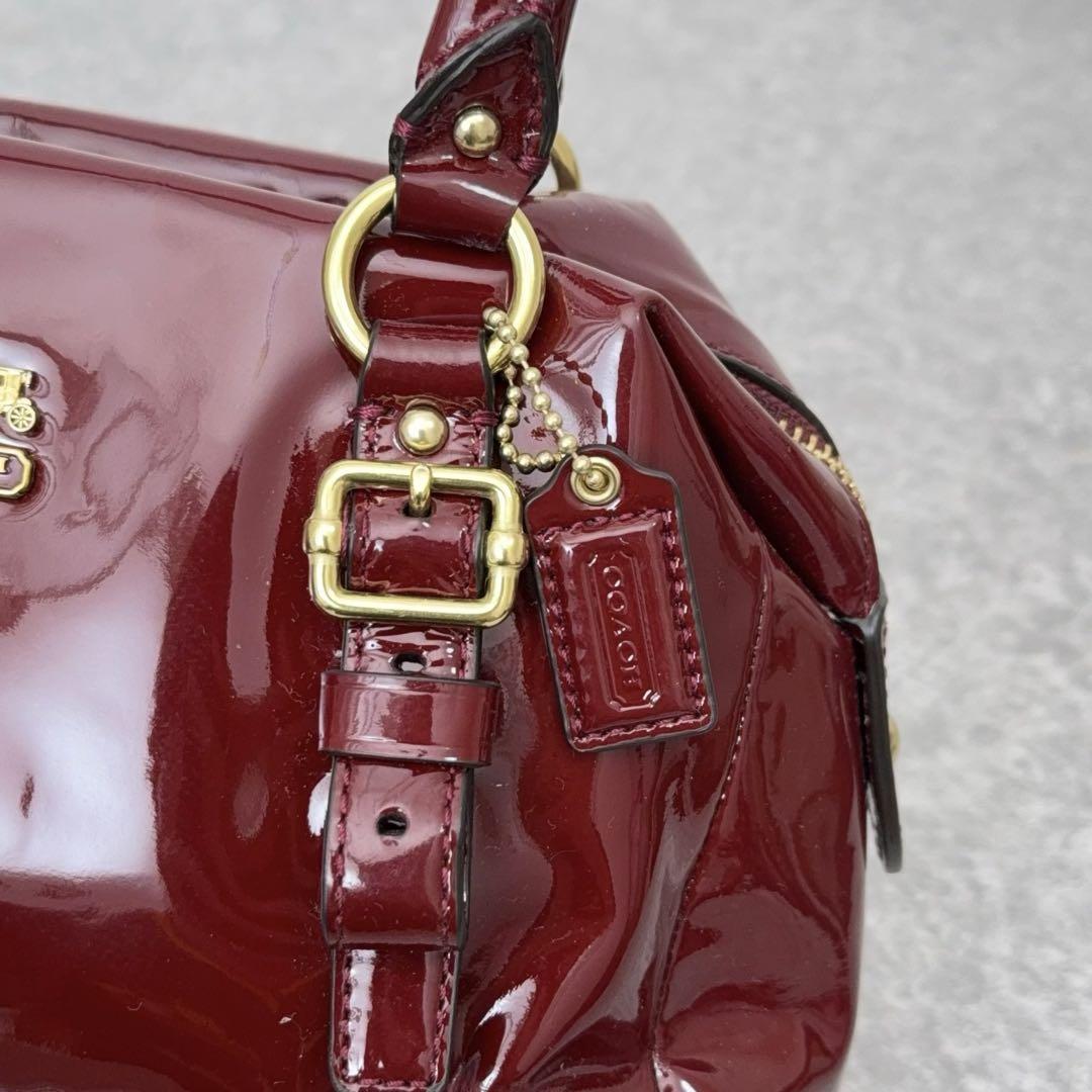 COACH BAG RED LEATHER