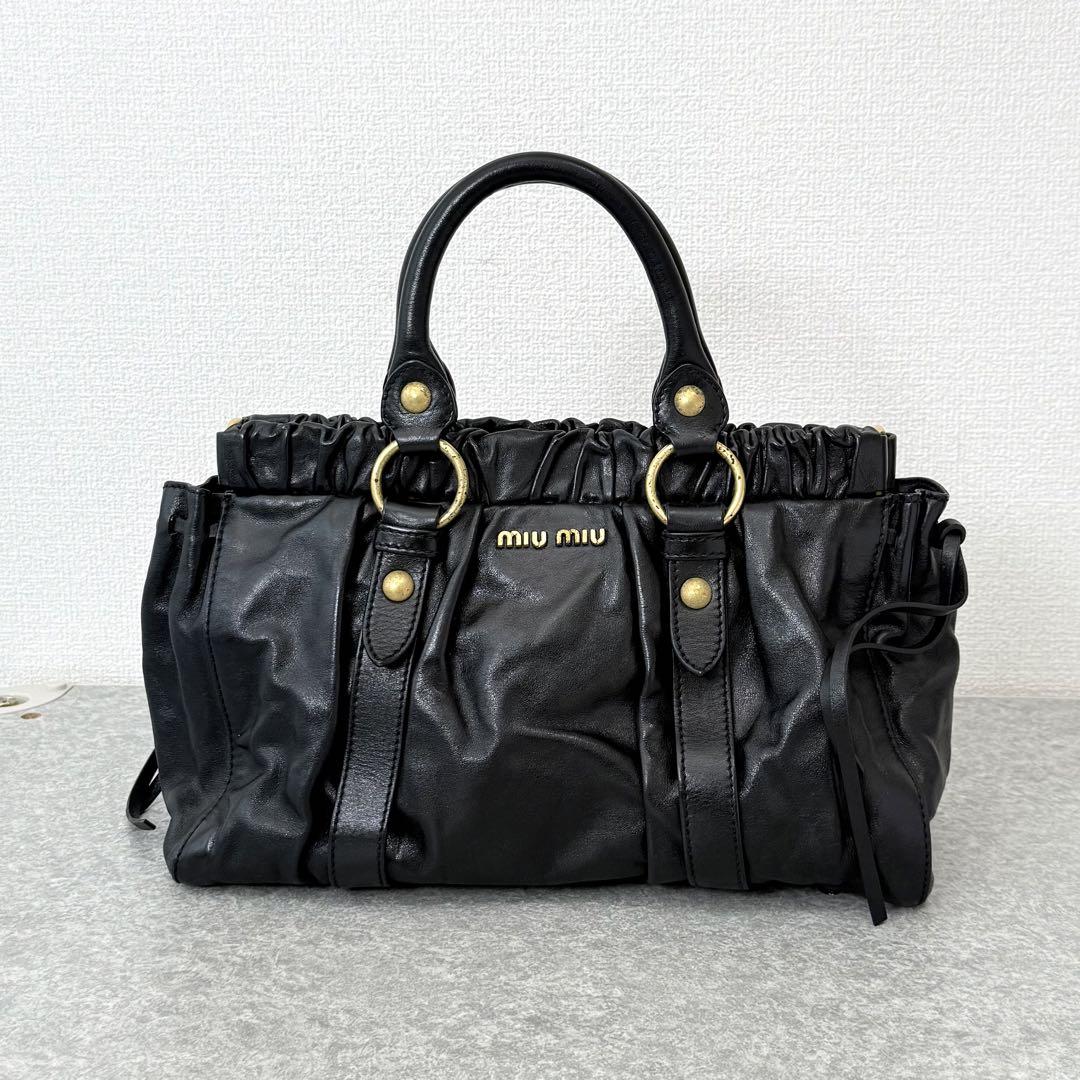 MIU MIU VITELLO LUX SHINE BAG