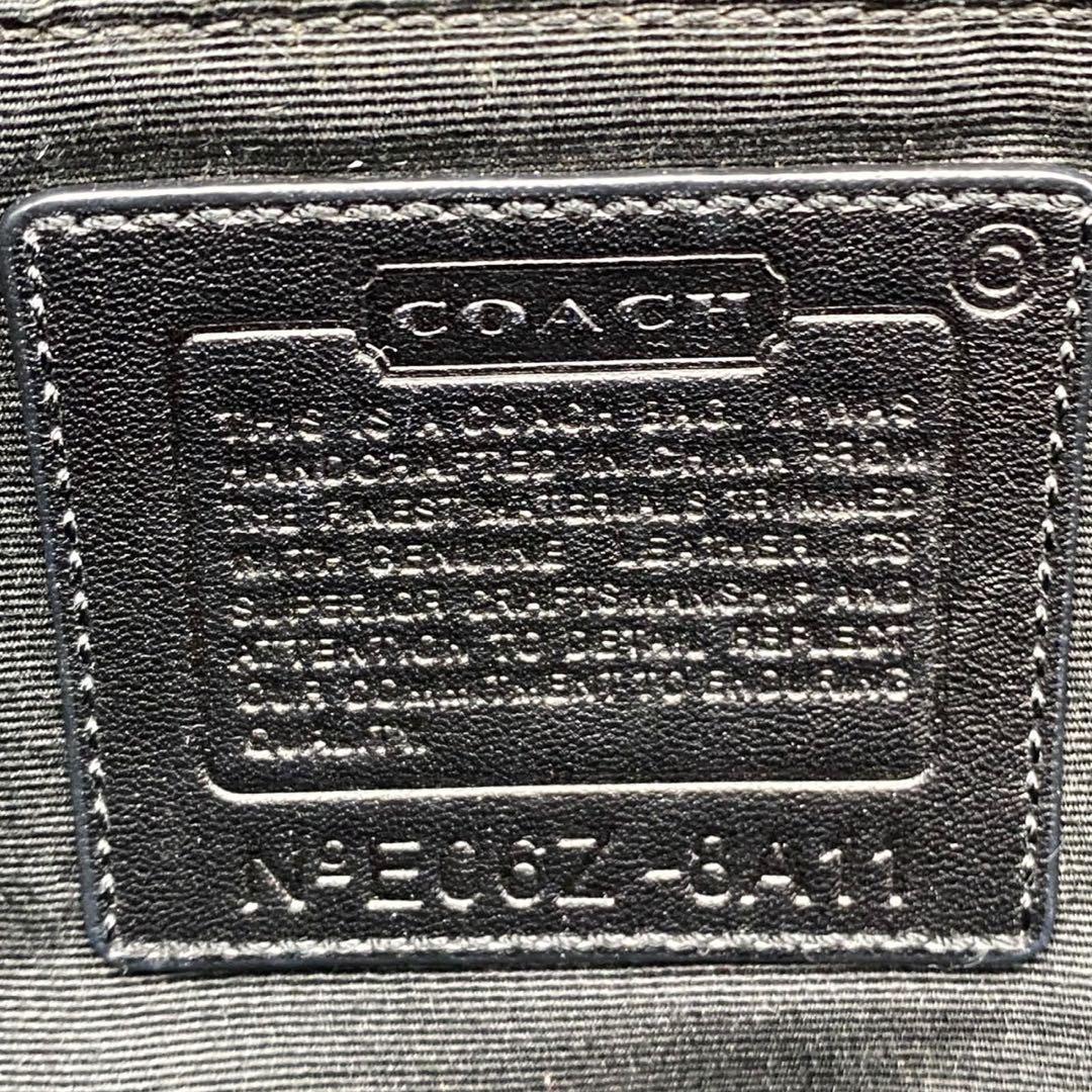 COACH BAG BLACK LEATHER - VINTAGE