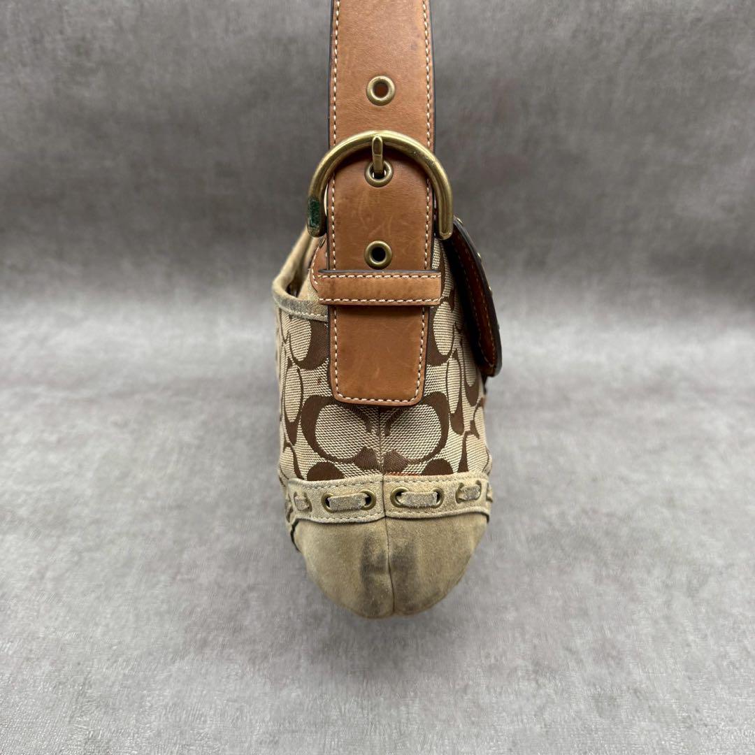VINTAGE COACH SIGNATURE SHOULER BAG