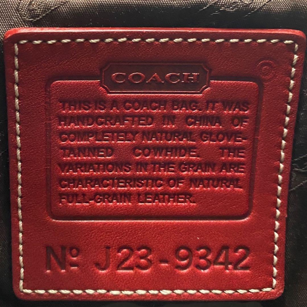 COACH BAG RED LEATHER