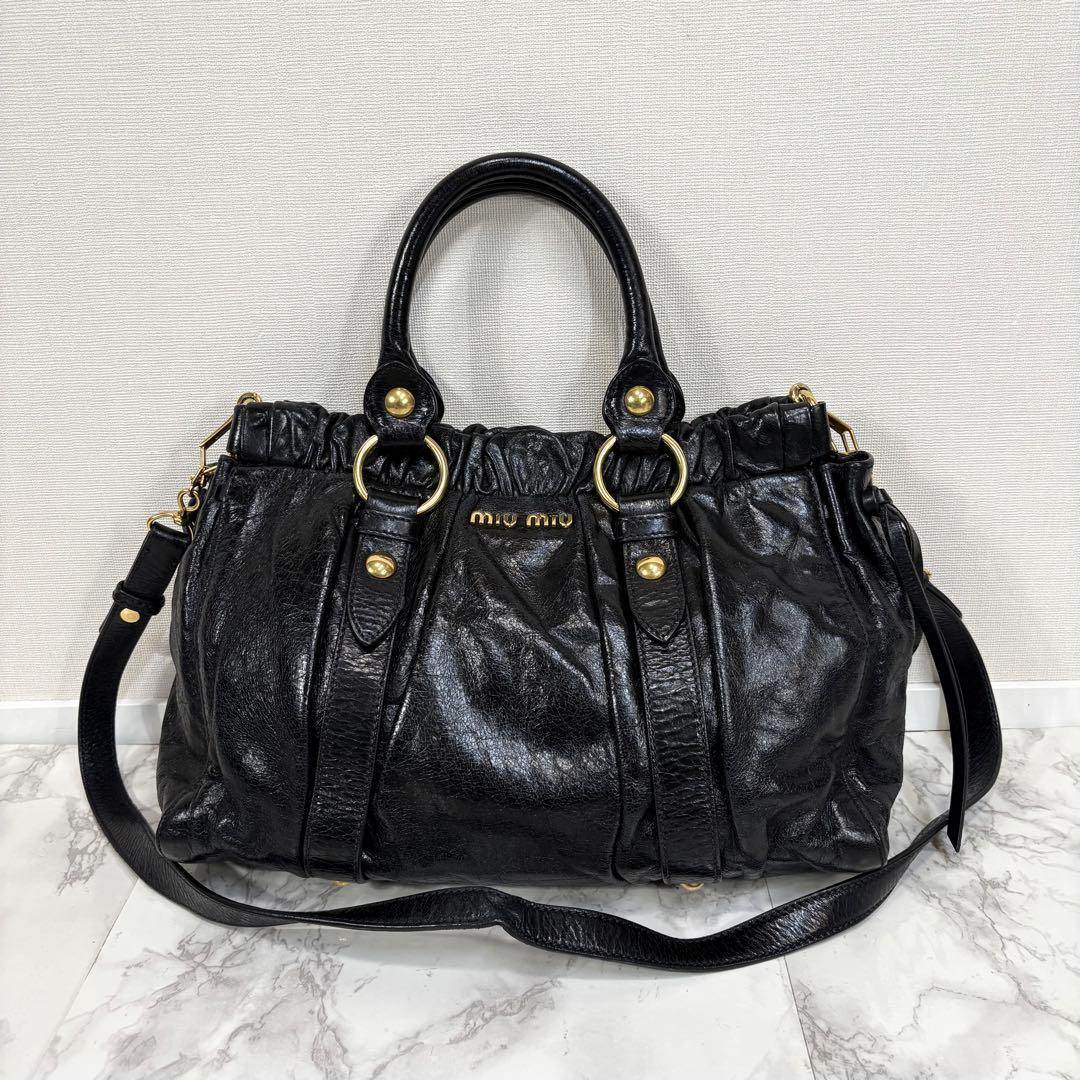 MIU MIU VITELLO LUX SHINE BAG
