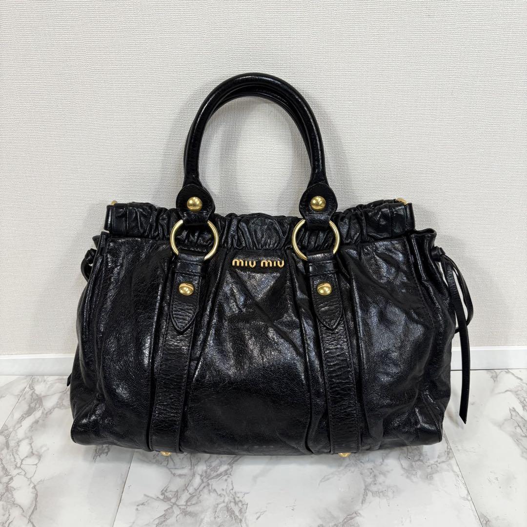 MIU MIU VITELLO LUX SHINE BAG