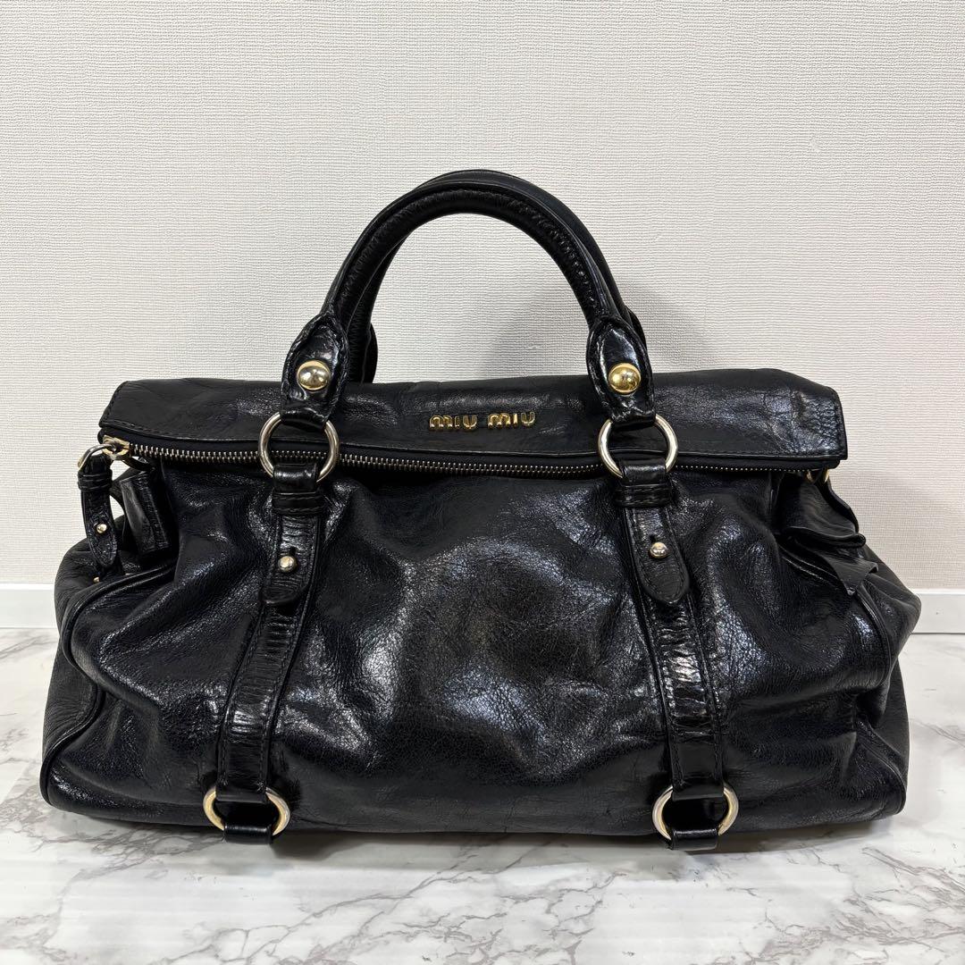 MIU MIU VITELLO LUX BOW BAG