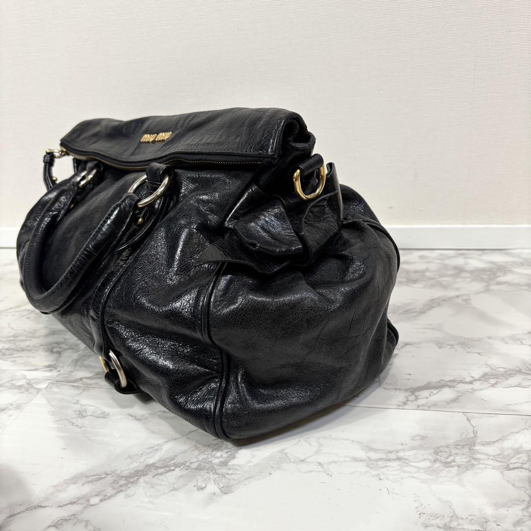 MIU MIU VITELLO LUX BOW BAG