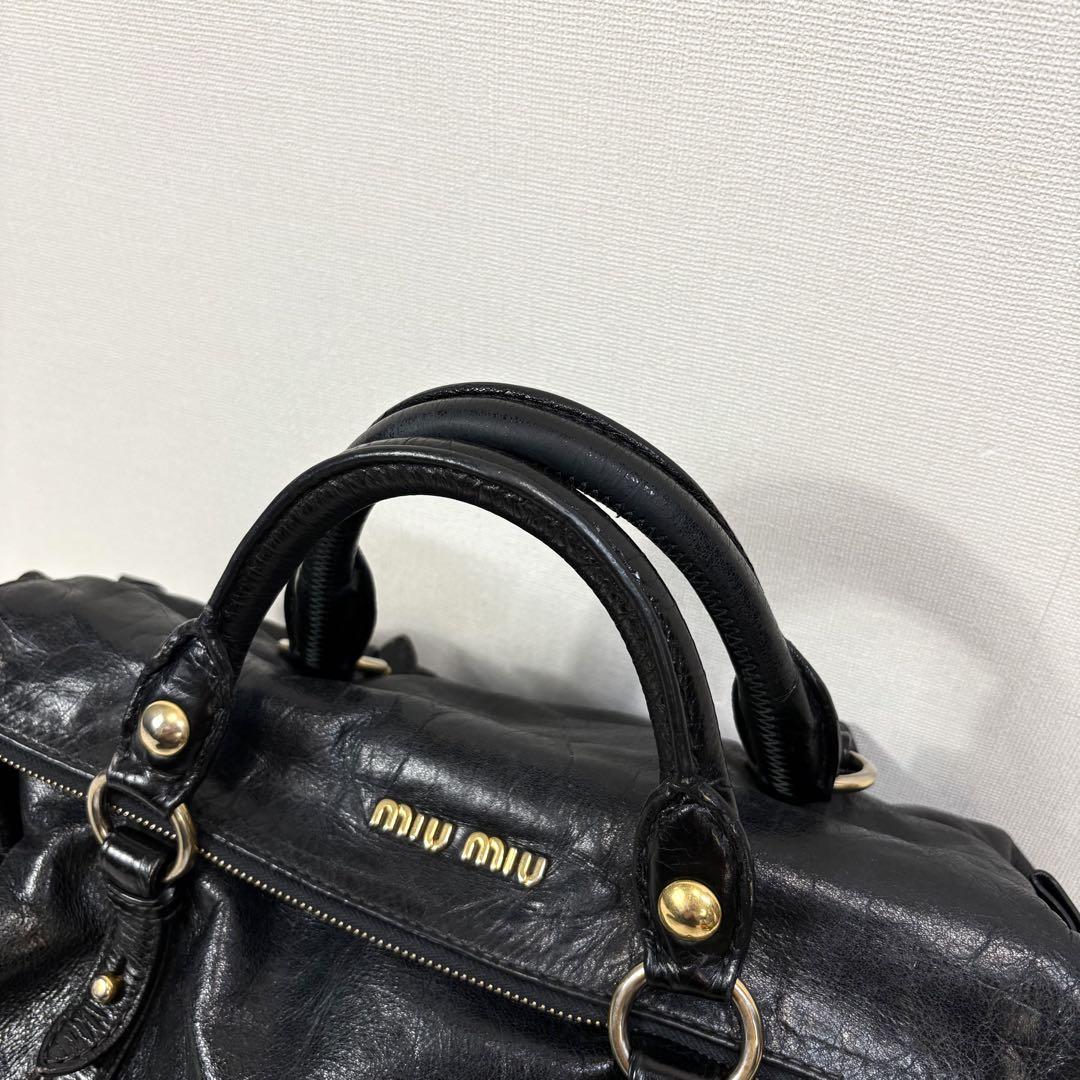 MIU MIU VITELLO LUX BOW BAG