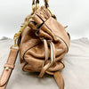 MIU MIU VITELLO LUX SHINE BAG BROWN LEATHER