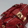 CHLOE PADDINGTON BAG RED LEATHER