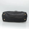 PRADA TOTE BAG BLACK LEATHER