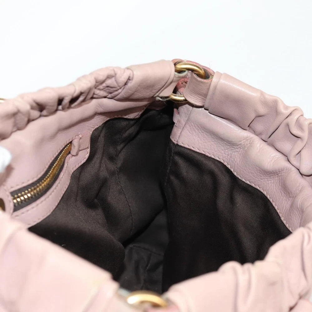 Rosa Miu Miu Veske - Skinn
