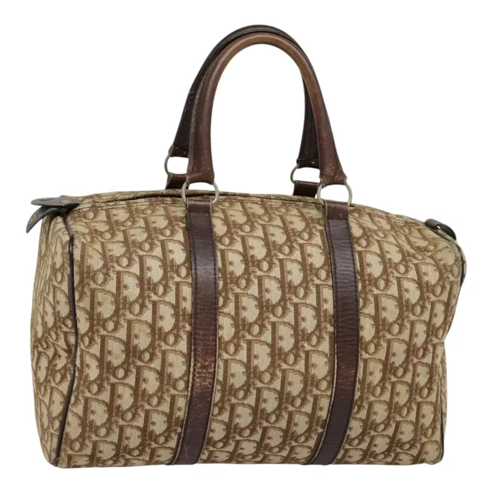 CHRISTIAN DIOR BOSTON BAG 30 TROTTER CANVAS